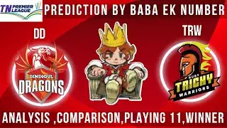 TNPL 2022 | Dindigul Dragons vs Ruby Trichy Warriors 2nd Match prediction | full match Analysis.