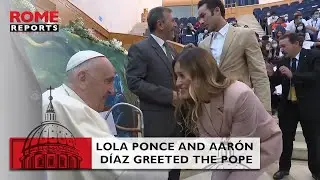 Latin American actor and singer meet #PopeFrancis