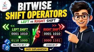 Java Left Shift and Right Shift Operators Explained in 5 Minutes | Easy Interview Trick