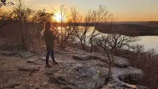 Sunset on the Cliff