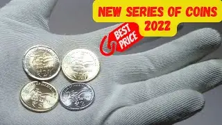 New Series Coin 2-5-10-20 Rupees | 75th Year of Independence Mumbai Mint Coin Set | AKAM Designs