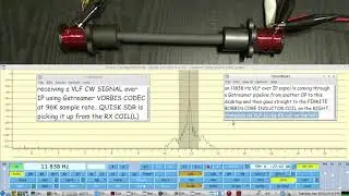 Morse Code VLF CW RF over IP - using the Gstreamer Vorbis Codec - QUISK SDR to receive - LIVE demo