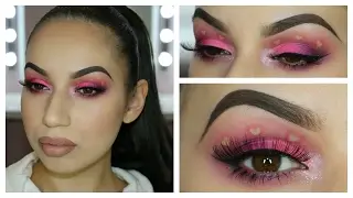 Hot Pink Heart Eyes - Fun Valentines Makeup Tutorial