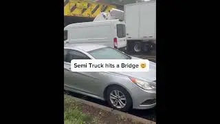 This guy was just following the Google map🤕  #trucknews #trucklife #truckdriver #truckdriverfails