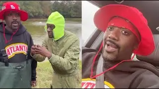 Ray J Pulls Up To Boosie&rsquo;s Batman Mansion To Fish At Lake BadAzz! 🎣