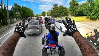 COPS And Dirt Bikes + BMW's Ride CITY STREETS Of ATLANTA!