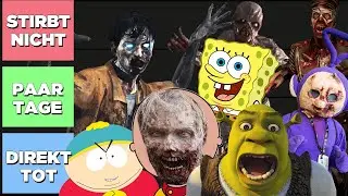 Figuren die eine Zombie-Apokalypse überleben würden! Tier-List