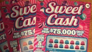 NEW!!! SWEET CASH 🍭, OLG, Day 2, VANBEARSLOTS VS CP SCRATCHER, Ontario vs Sask