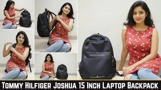 Tommy Hilfiger Joshua Polyester Unisex 15 Inch Laptop Backpack Anti Theft Multiple Pocket Review.