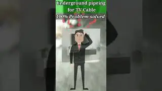 Under ground TV-cable Pipeing ⚡ DTH cable hide problem 100% solved 😱