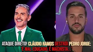 Cl&aacute;udio Ramos DESTR&Oacute;I Pedro Jorge: '&Eacute; Mal Educado, &eacute; Machista...' ATAQUE DIRETO!