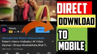 Direct download songs From YouTube to mobile storage in ಕನ್ನಡ  | inmunde music app bekantane illa