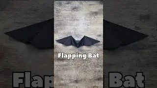 EASY ORIGAMI FLAPPING BAT TUTORIAL | HOW TO MAKE ORIGAMI FLAPPING BAT STEP BY STEP FOR HALLOWEEN