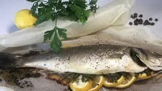Incredible Juicy Oven Baked Sea bass