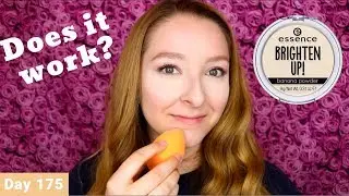 Essence Brighten Up Banana Powder Review | Day 175 of Trying New Makeup Every Day