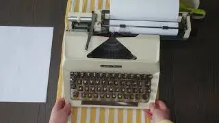 TYPEWRITER TUTORIAL | 1973 Facit Ohdner Vintage Typewriter