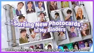 Сортировка новых фотокарточек 35 ✰ Работаю над IVE OT6, Чангюном, Stray Kids, BTS, Twice и другими!