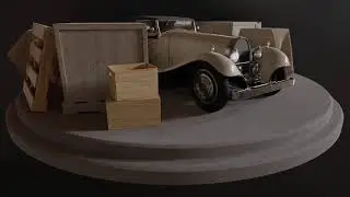 1931 Bugatti Type 41 Royale 3D model Turnaround