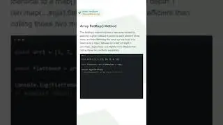 Array flatMap() Method | #javascript
