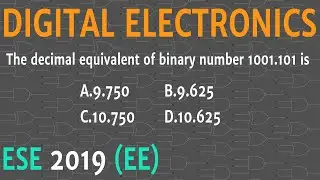 Binary to decimal || ESE 2019 EE