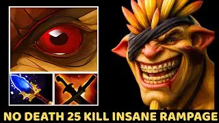 Bristleback No Death 25 Kill Insane Rampage 7.39 Dota 2