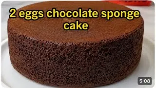 2 eggs chocolate cake |  in blender | very rich & moist cake|by bake&cook with sam
