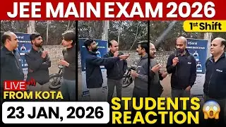 JEE Mains 2026: 23 Jan Shift 1 Exam Kota Students LIVE Reaction | Paper Level, Weightage, Cutoff