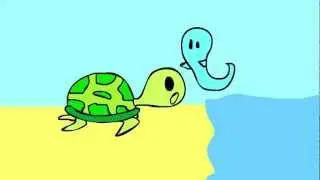 Animated Loop - Turtle and Ghost