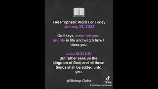 The Prophetic Word For Today January 23, 2026