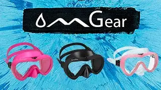 OMGear swim goggles with nose cover diving snorkeling mask freediving spearfishing gear