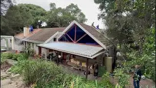 Roof high pressure washing by Universal Roofing in George
