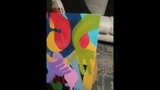 Martin Gordon designs/Untitled abstract painting touch up.