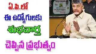 రాష్ట్రంలో ఈ ఉద్యోగులకు శుభవార్త good news for employees in AP.