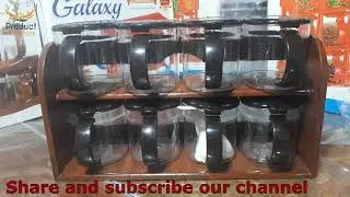 Spice Masala Box  | Masala Box Organiser | Wooden spice rack reviews | Idrees crockery