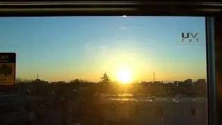 LumixVideo / 今度は朝日！京王相模原線多摩川鉄橋より Panasonic Lumix FZ200