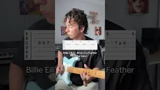 How to play Billie Eilish - Birds of a Feather on guitar! (guitar tabs) #billieeilish #guitartabs