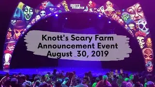 FULL Knott's Scary Farm 2019 Announcement Event