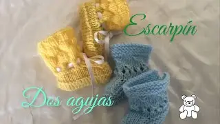 ESCARPÍN 0_3 UNISEX 😍(dos,agujas)