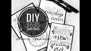 DIY New Year 2020 Card Ideas- Handmade Card