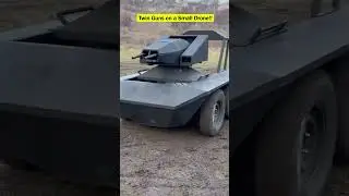 Twin Machine Guns on a Drone! Watch This UGV in Action!