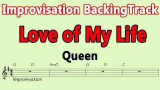 Queen - Love Of My Life [A_key] [Bm_key] Improvisation Guitar Backing Track