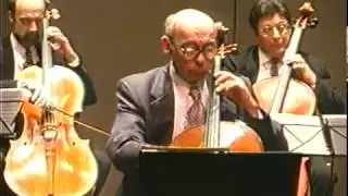 Starker performs Frescobaldi Toccata with 8 Celli