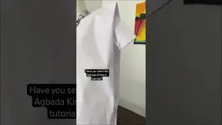 How to cut an Agbada Kimono jacket | #youtubemadeforyou