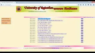 RESULT B.A. Part-II (Reval.)- (2017) UNIRAJ