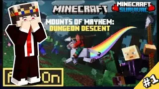 I EXPLORE THE NEW DUNGEON IN MINECRAFT SURVIVAL WORLD #1 