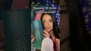 ASMR Tapping 10 Items in 10 Seconds #tappings #tappingsounds #tingles #tappinghelps #youtubeshorts