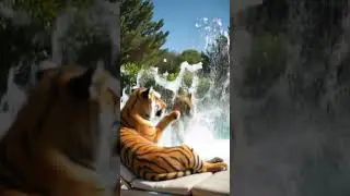 These Big Cats Enjoy the Water! 🐅🏊&zwj;♂️