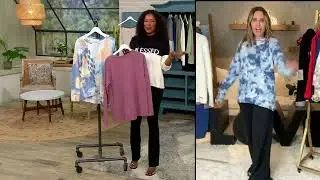 Peace Love World French Terry Pullover Sweatshirt on QVC