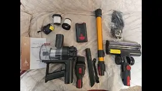 VACTechPro V15 Aspiradora sin Cable,35kPa Aspirador de Mano,6 en 1 Inal&aacute;mbrica con 35minutos TEST