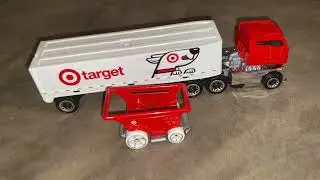 Target Hot Wheels Truck and Shopping Cart Review. Plus a fun idea for creative play with  Amazon box